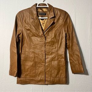Dialogue 100% Leather Jacket Size S